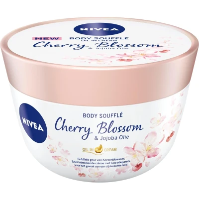 Afbeelding van Nivea Body Soufflé Kersenbloesem &amp; Jojoba Olie 200ML
