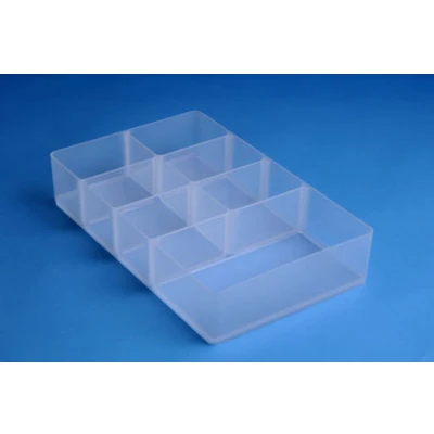 Afbeelding van Really Useful Box, divider met 7 vakjes voor 9 liter, transparant opbergdoos