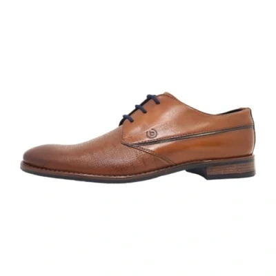 Afbeelding van bugatti Rinaldo Comfort Veterschoenen, Heren, Maat: 44, Cognac Leer