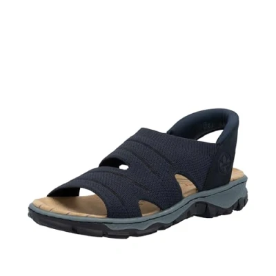 Afbeelding van Rieker 68895 trekkingsandalen voor dames, Blauw, 42 EU