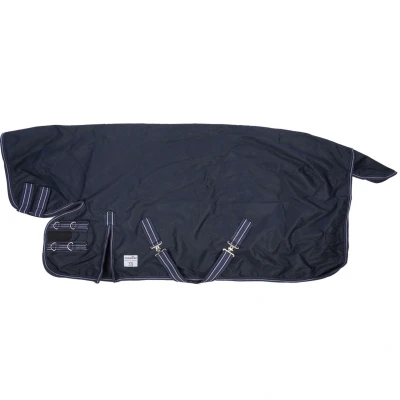 Afbeelding van Premiere XS &quot;All Year&quot; Regendeken met hals 600D 0 g Donkerblauw Bovenlengte: 95 cm &amp; Onderlengte: 125