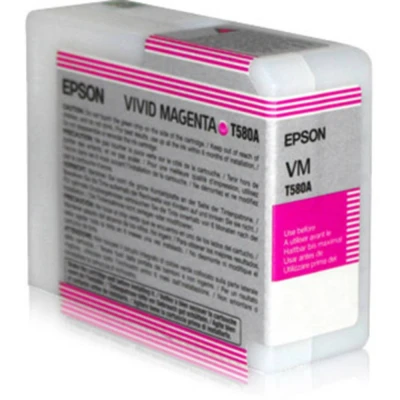 Afbeelding van Epson T580A (C13T580A00) Inktcartridge Vivid magenta
