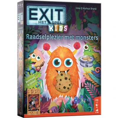 Afbeelding van 999 Games EXIT KIDS: Raadselplezier met monsters Escape Room spel Kinderversie uit de serie Vanaf 5 jaar Kinderspel Meermaals te spelen Educatief Klein cadeautje Kerstcadeau