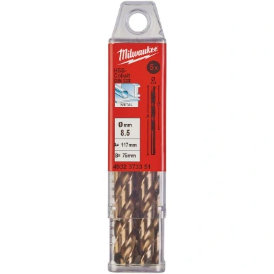 Afbeelding van MILWAUKEE 4932373351 HSS G Cobalt metaalboor 8,5x117mm (5 st.)