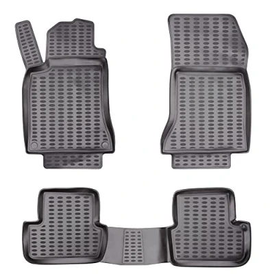 Afbeelding van Elmasline Rubberen matten, 3D design, voor Mercedes CLA (C118) vanaf 2019, extra hoge rand 5 cm