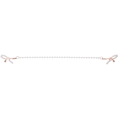 Afbeelding van Sportsheets S&amp;M Peaches ‘n CreaMe Pearl Nipple Clamps Cream