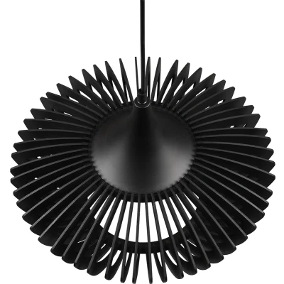Afbeelding van Trio leuchten LED Hanglamp Hangverlichting E27 Fitting Rond Zwart Aluminium