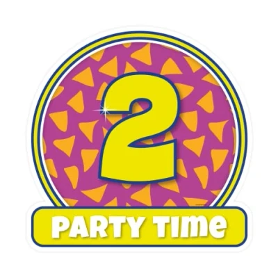 Afbeelding van Deurbord 2 jaar party 50cm