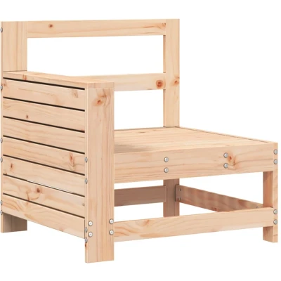 Afbeelding van Tuinbank met armleuning 69x62x70,5 cm massief grenenhout