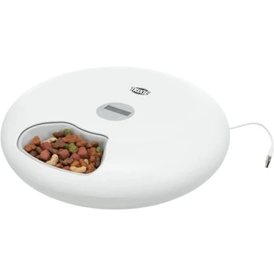 Afbeelding van Trixie Voerautomaat Tx5+1 6 Maaltijden 180 Ml Wit 32X32X8 CM