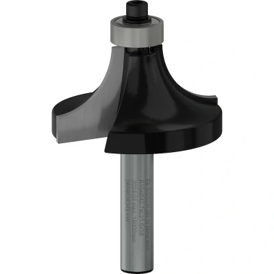 Image de BOSCH 2608628345 fraise à profil arrondi 8 mm, R1 15 L 22 G 66 mm