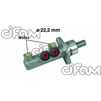 Afbeelding van CIFAM 202 327 Hoofdremcilinder 22,20mm Aluminium