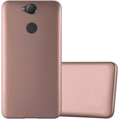 Afbeelding van Cadorabo Hoesje geschikt voor Sony Xperia XA2 in METALLIC ROSE GOUD Beschermhoes gemaakt van flexibel TPU silicone Case Cover
