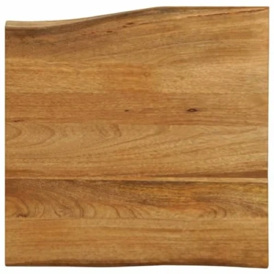 Afbeelding van Tafelblad met natuurlijke rand 60x60x3,8 cm massief mangohout