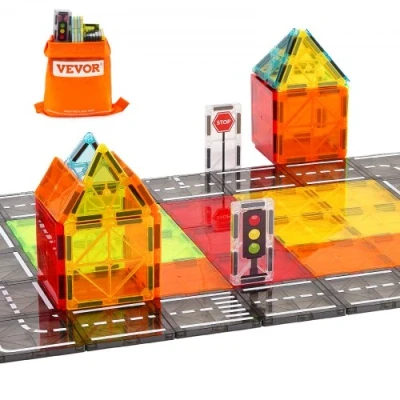 Image de VEVOR Tuiles magnétiques blocs de construction pour enfants 56 PCS