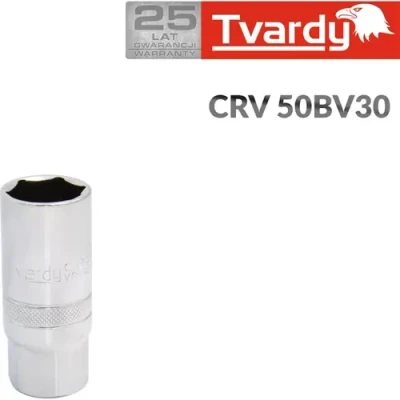 Afbeelding van Bougiesleutel 21 mm Bougie dop 1/2&#039;&#039; TVARDY