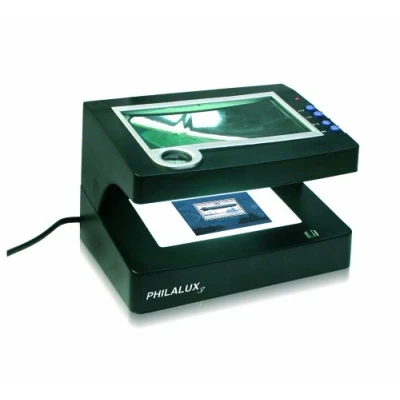 Afbeelding van Safe Safe, UV Multi tester, Philalux3 (366 nm.) UVC (256 ingebouwd wit licht van onder vergrootglas 12x afm: 185x130x125 mm. per st.