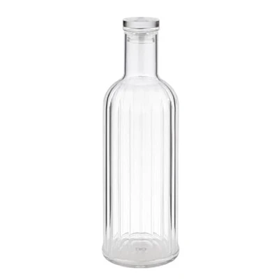 Afbeelding van APS 10748 Stripes siliconen fles, transparant, Ø 9 cm, H 28,5 1 liter