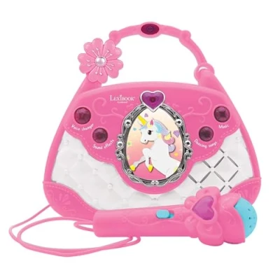 Image de Sac à main enceinte musicale avec micro, changement de voix et câble aux in coloris licorne