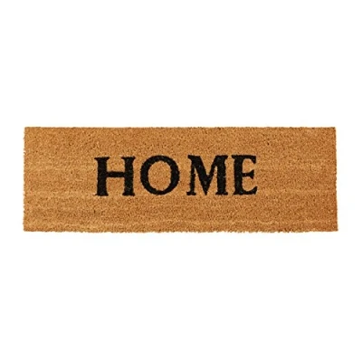 Afbeelding van Relaxdays deurmat kokos 75x25 Home, kokosmat, vloermat, voetveger, droogloopmat Naturel