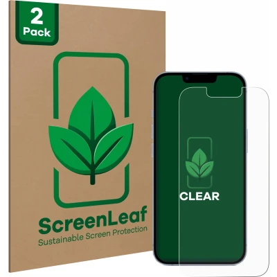 Afbeelding van ScreenLeaf Screenprotector voor Apple iPhone 14 Duurzame schermbescherming Folie Beschermfolie transparant (2 Stuks)