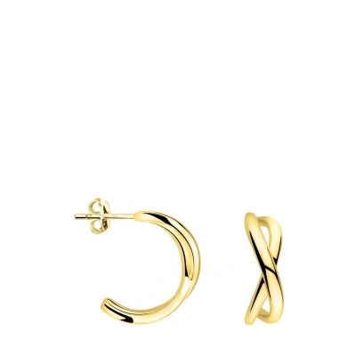 Afbeelding van Sofia Milani Steck Infinity Oorbellen, Dames, Maat: One Size, Gold coloured