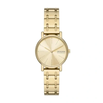Afbeelding van Skagen Signatur Lille Watch Horloge goldcoloured, Dames, Maat: One Size, Gold coloured