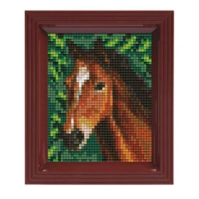 Afbeelding van Pixelhobby Geschenkverpakking Bruin paard 31318