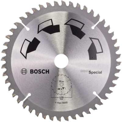Afbeelding van Bosch Accessories Special 2609256888 Hardmetaal cirkelzaagblad 170 x 20 mm Aantal tanden: 48 1 stuk(s)