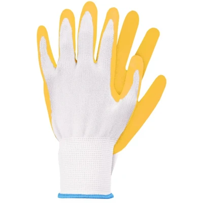 Afbeelding van Talen Tools Werkhandschoenen Latex Lichtgeel Maat M
