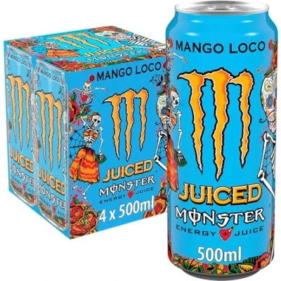 Afbeelding van Monster Mango Loco Energiedrank, 4 x 500 ml