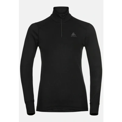 Afbeelding van Odlo BL Top Turtle Neck L/S Half Zip Active Warm Dames Skipully (maat: L/40, Zwart)