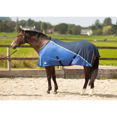 Afbeelding van Harry&#039;s Horse Vliegendeken Mesh pro Navy 105/135