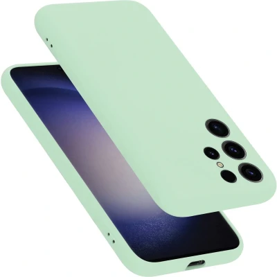 Afbeelding van Cadorabo Hoesje geschikt voor Samsung Galaxy S24 ULTRA in LIQUID LICHT GROEN Beschermhoes gemaakt van flexibel TPU silicone Case Cover
