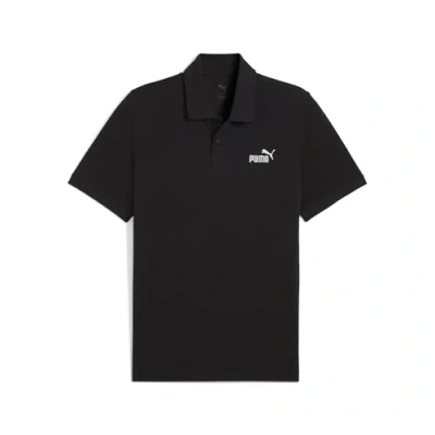 Afbeelding van Essentials No. 1 logo PiquÃ© polo voor Heren, Zwart, Maat M PUMA