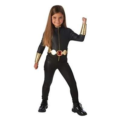 Afbeelding van Luxe Black Widow Avengers kostuum voor meisjes