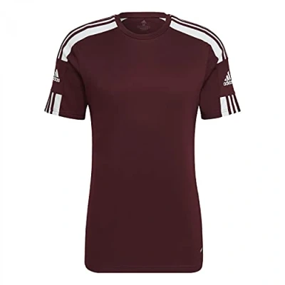 Afbeelding van adidas Performance Squad 21 Tshirt print, Heren, Maat: Small, Team maroon/white