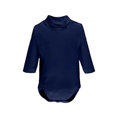 Afbeelding van Ellepi Warme taille body met lange mouwen voor pasgeborenen, coltrui meisjes, kinderen, maanden, wit, crème, rood, blauw, grijs, zwart, Blauw