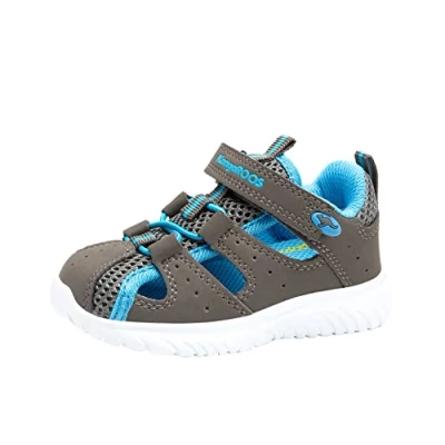 Afbeelding van Kangaroos Kirock LITE Sandalen voor kinderen, Maat: 29, Steel grey/brillant blue Imitatieleer/ textiel