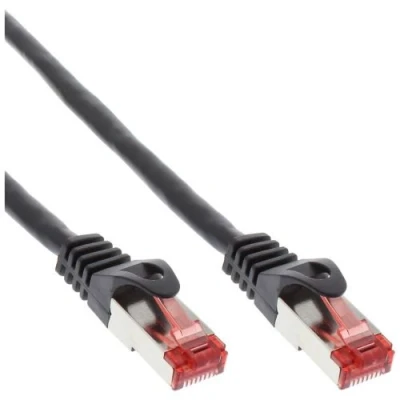 Image de InLine Câble inverseur RJ 45 (M) pour 30 cm SF/UTP CAT 6 moulé noir