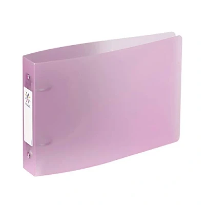 Image de Viquel Classeur à fiches Bristol avec étiquettes d&#039;identification 2 anneaux Format A5 (25x16,5cm) Mauve