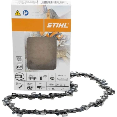Afbeelding van Stihl Kettingzaag Ketting 1/4 P inch Picco Micro 3 (Pm3) 1,1 mm Smalle Uitvoering Geschikt voor Hoogsnoeiers en Compacte Kettingzagen