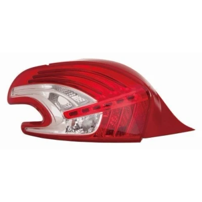 Afbeelding van ABAKUS 550 1963L UE Achterlicht Links P21W, R10W, PY21W, LED Rood Zonder lamphouder, gloeilamp PEUGEOT: 208 I Hatchback