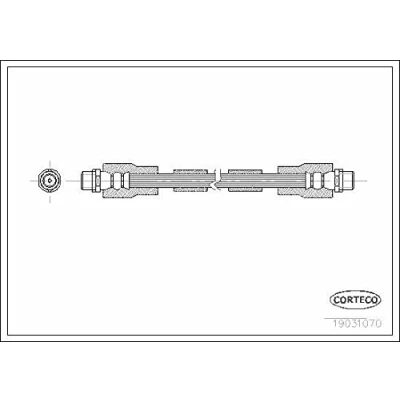 Afbeelding van CORTECO 19031070 Remslang Vooras 360 VOLKSWAGEN: Passat B5 GP Saloon, AUDI: A8 D2