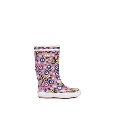 Afbeelding van Aigle Lolly POP PLAY Unisex Regenlaarzen voor kinderen, Maat: 27, Flower power Natuurrubber