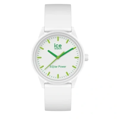Afbeelding van ICE Watch Solar Power Nature wit horloge met siliconen armband, Wit., Small (36 mm)