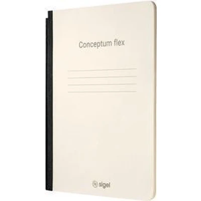 Afbeelding van Sigel notitieschrift A5 Conceptum Flex chamois 80 grams papier geruit 92 pagina&#039;s softcover SI CF201