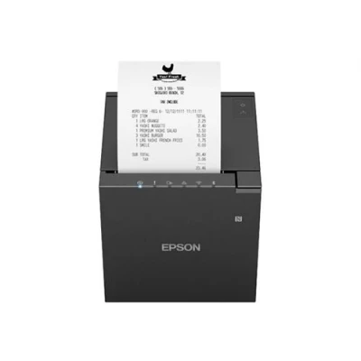 Image de Epson TM m30III Imprimante de reçus thermique en ligne Rouleau (7,95 cm) 203 x ppp jusqu&#039;à 300 mm/sec hôte USB 2.0, USB, C, LAN, Wi Fi(ac), Bluetooth 5.0 outil coupe