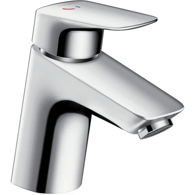 Afbeelding van Hansgrohe Logis 1 greeps wastafelkraan 70 CoolStart met trekwaste