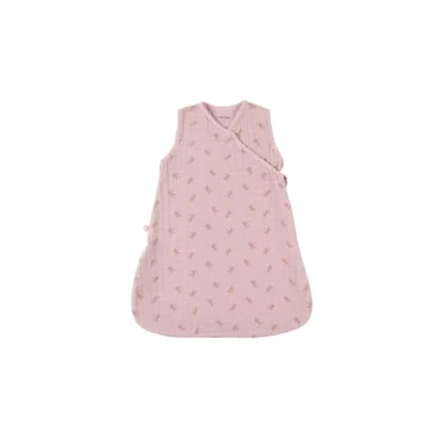 Image de NOUKIE&#039;S Gigoteuse bébé Eté 50 cm 0 à 3 Mois Légère, Pratique, Ajustable Grenouillère Mixte TOG &lt; 1.0 100% Mousseline de Coton bio Rose Sac couchage Libellules